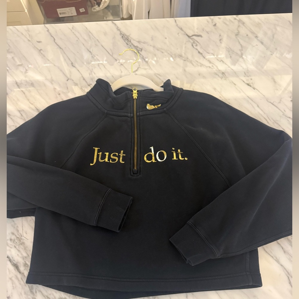Nike Black half zip Sweatshirt